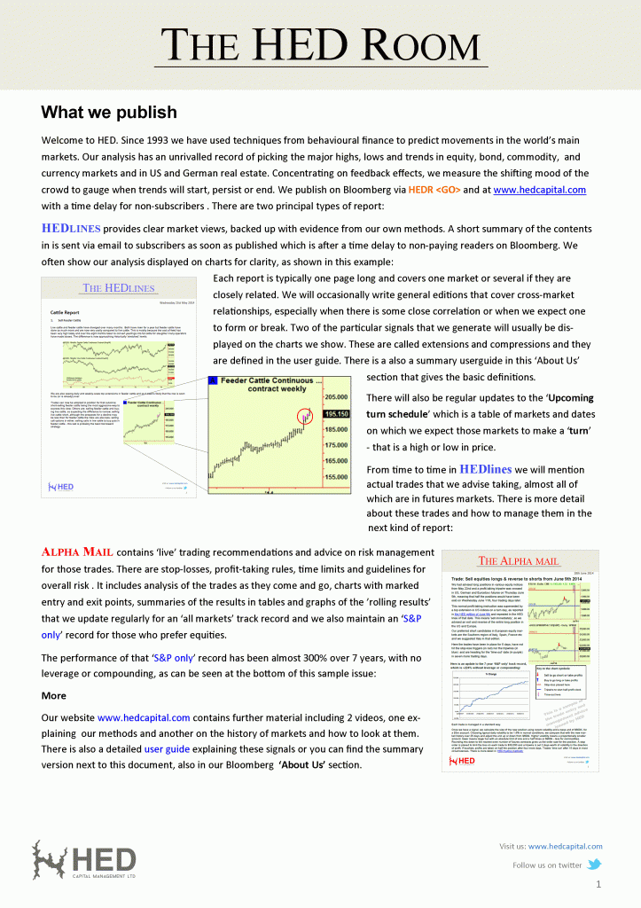 What we publish