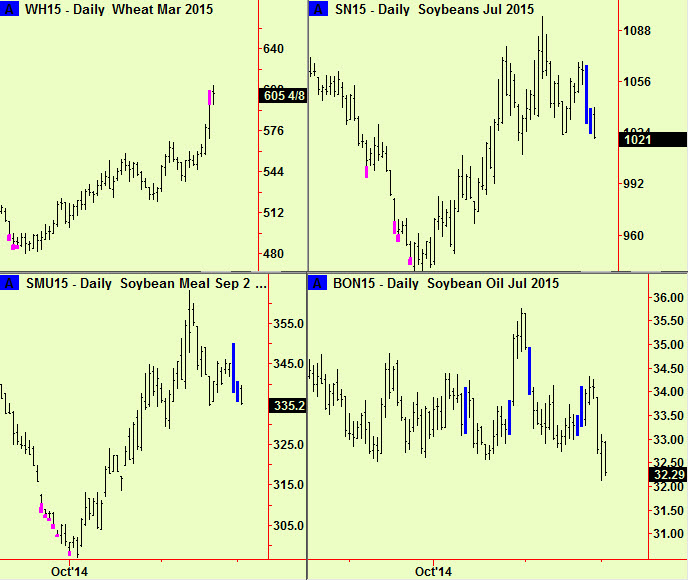 Grains bear signals