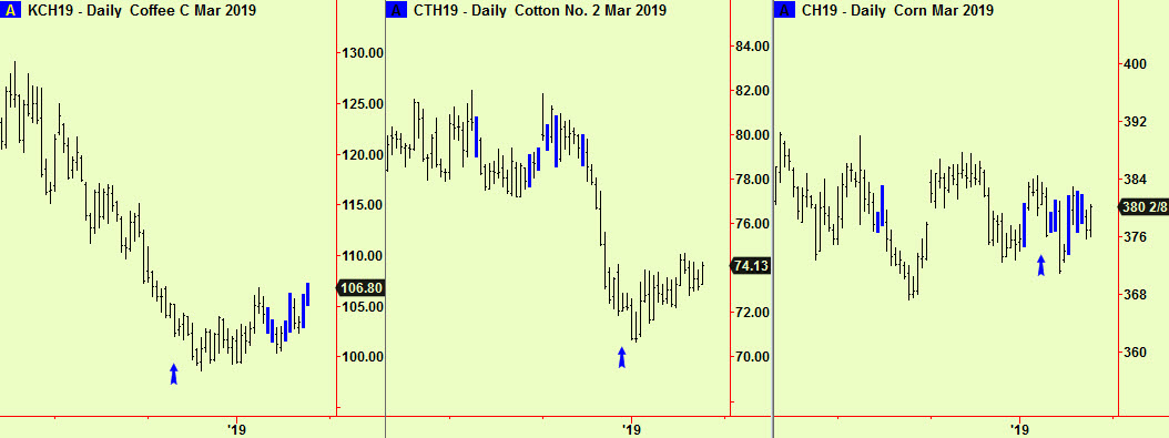Coffee, cotton, Corn trade updts